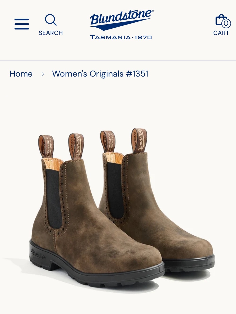 Women’s rustic brown Blundstone Chelsea Boots